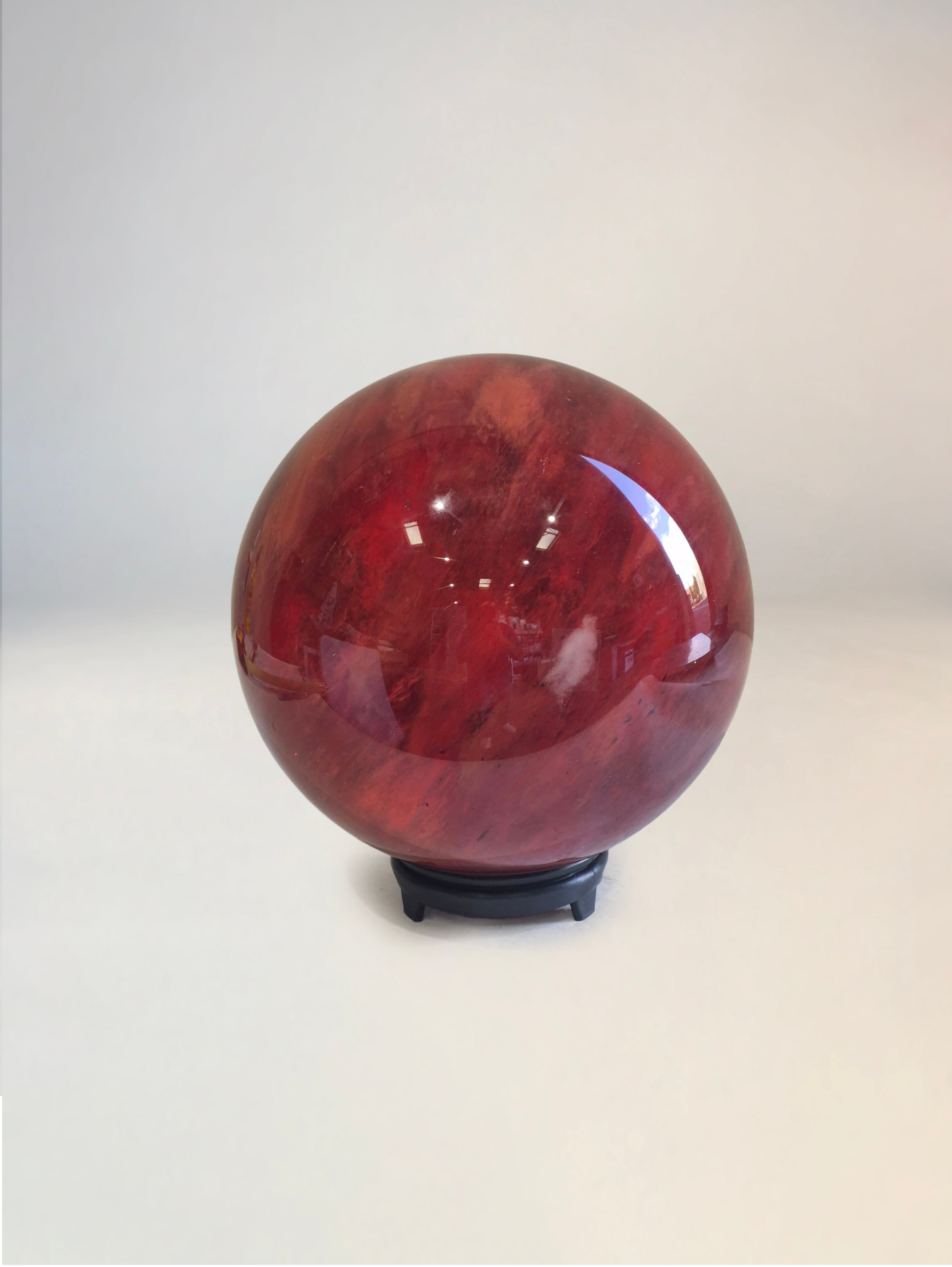 Trophy Cherry Quartz Spheres Red