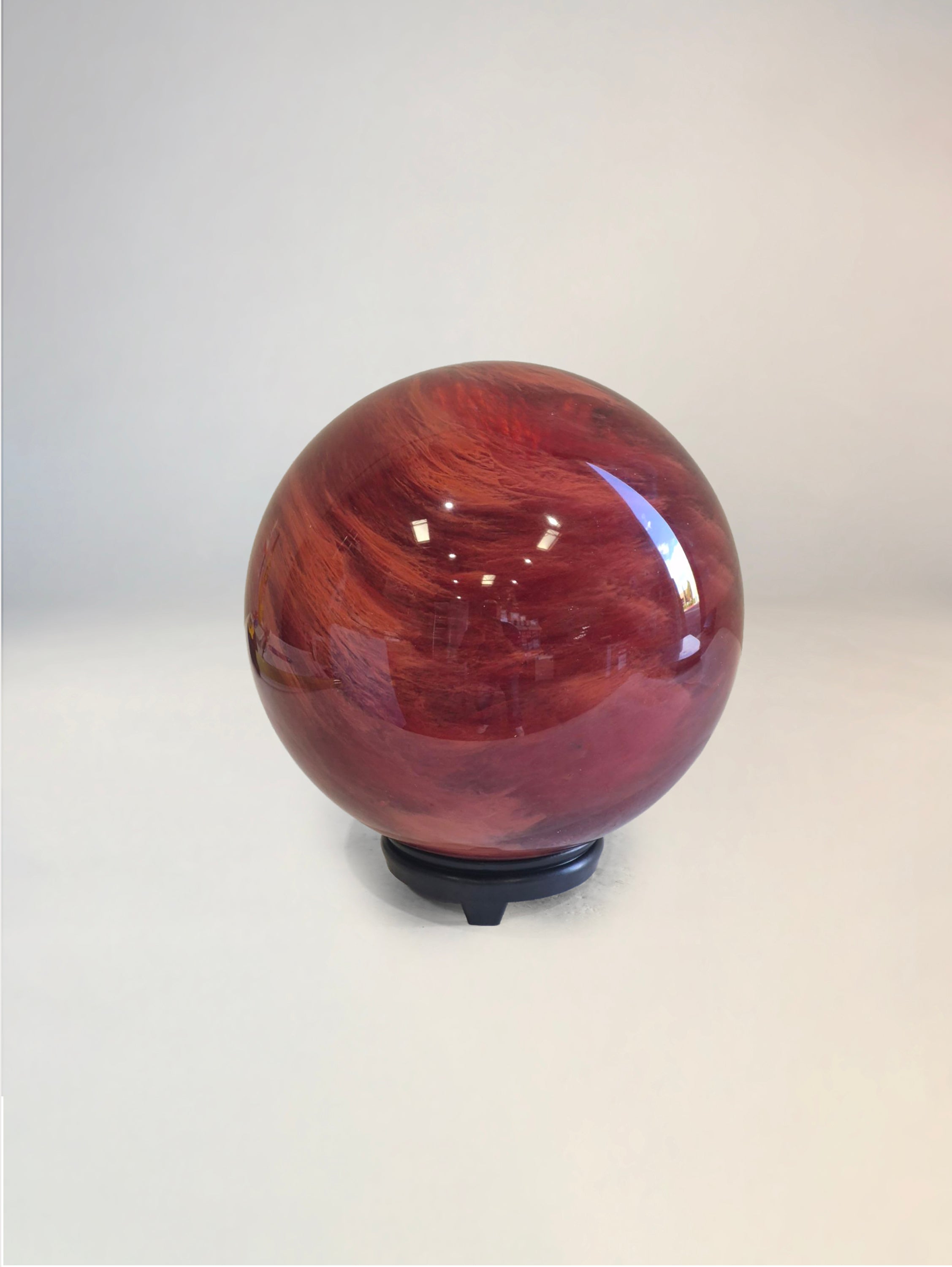 Trophy Cherry Quartz Spheres Red