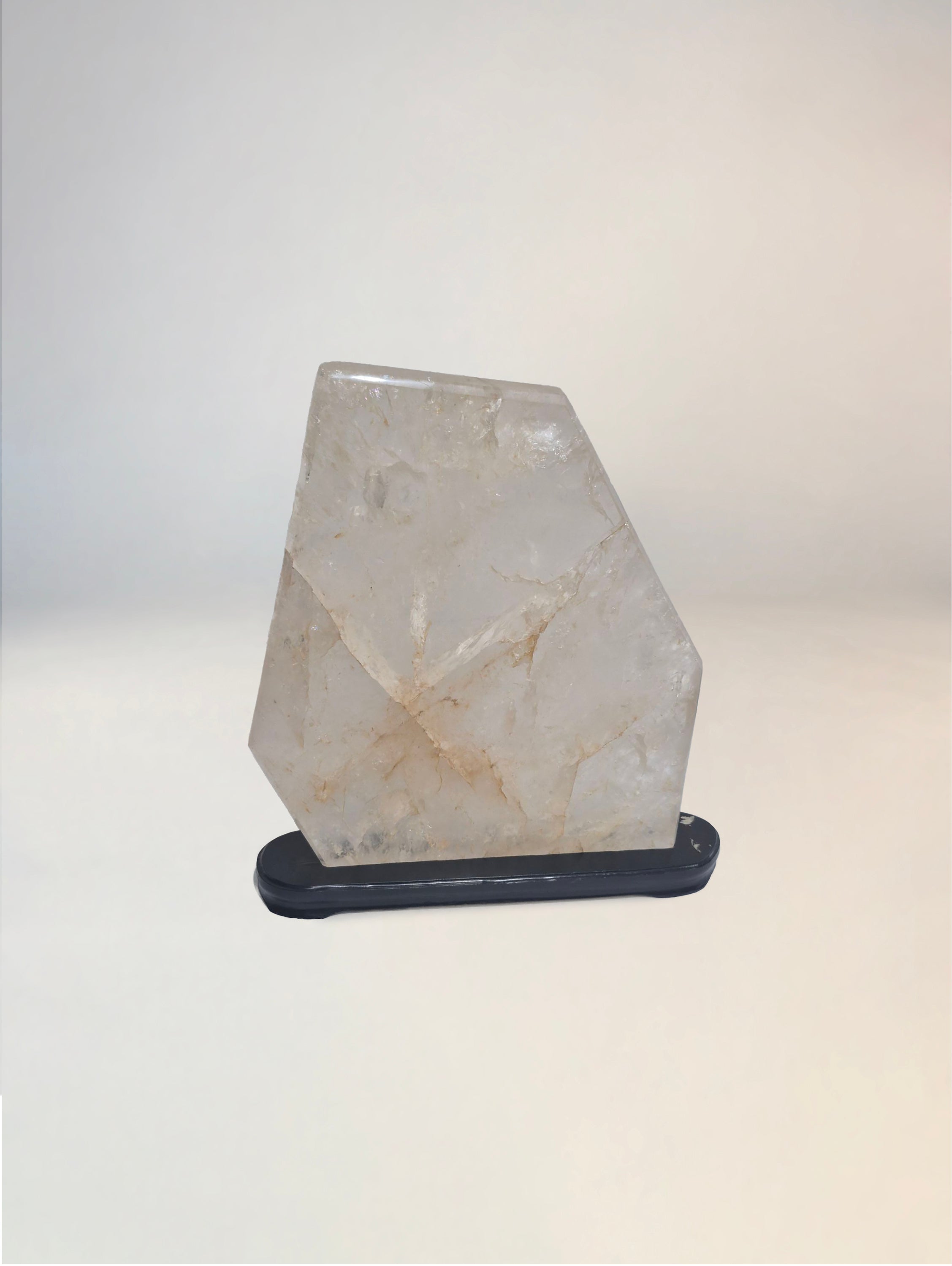 Clear quartz on Stand