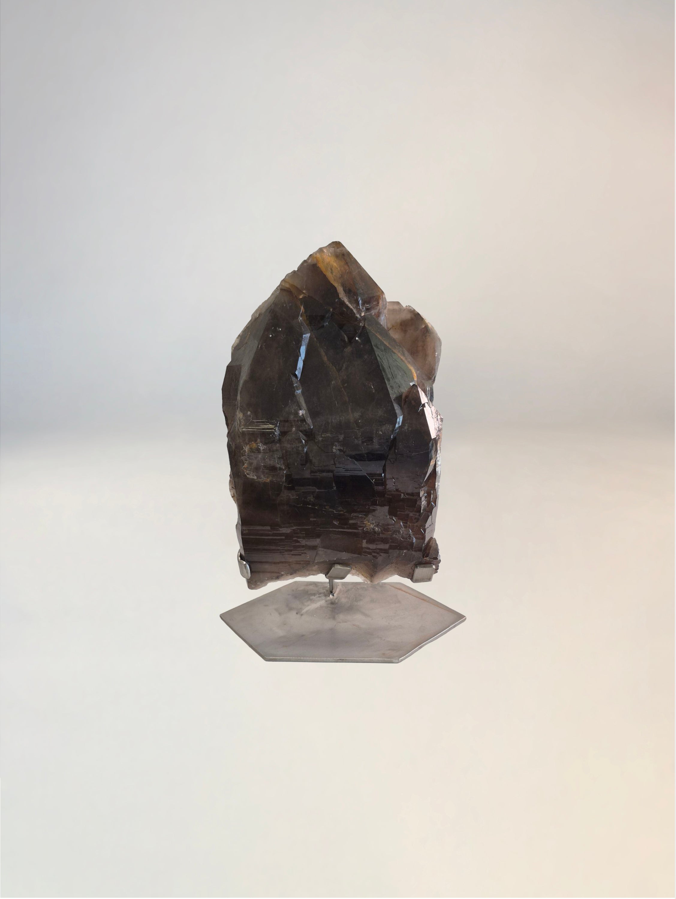 Black Smoky Quartz on Stand