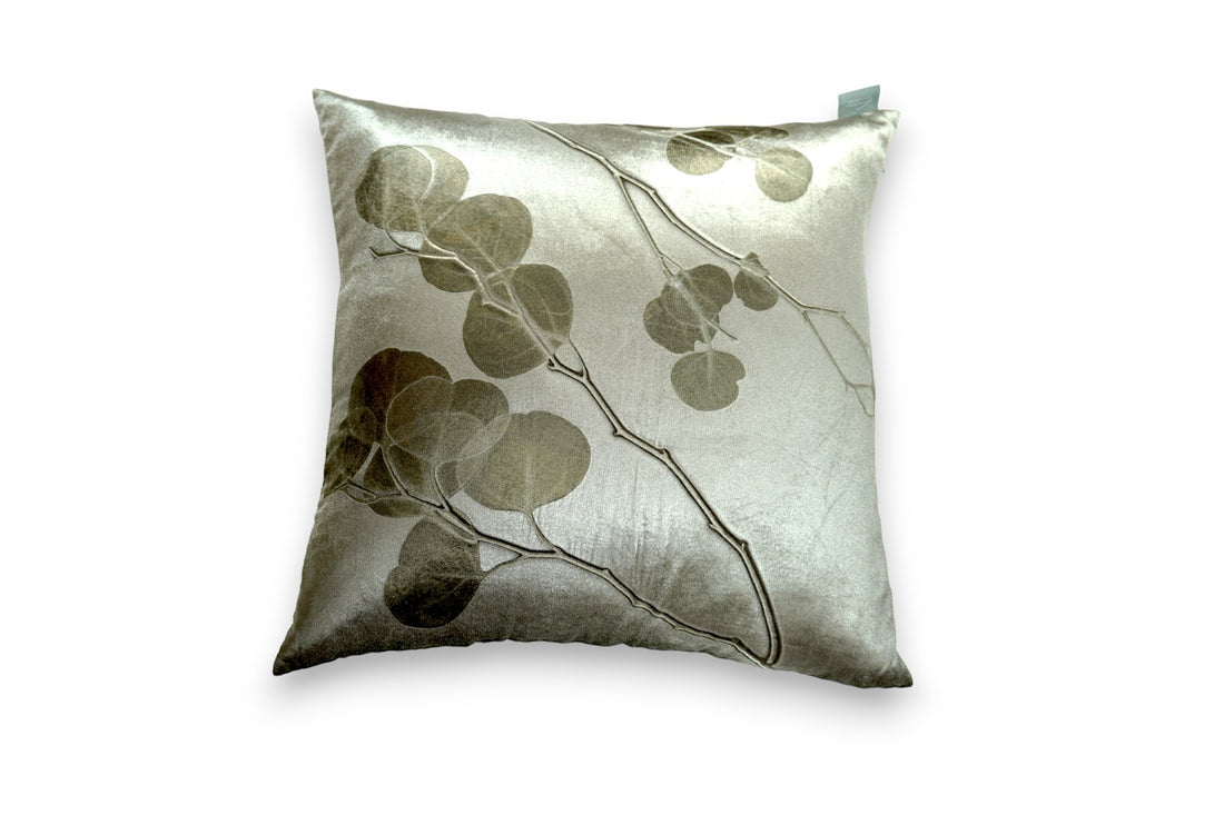 Kohl Eucalyptus  on Cobble Signature Velvet Pillows