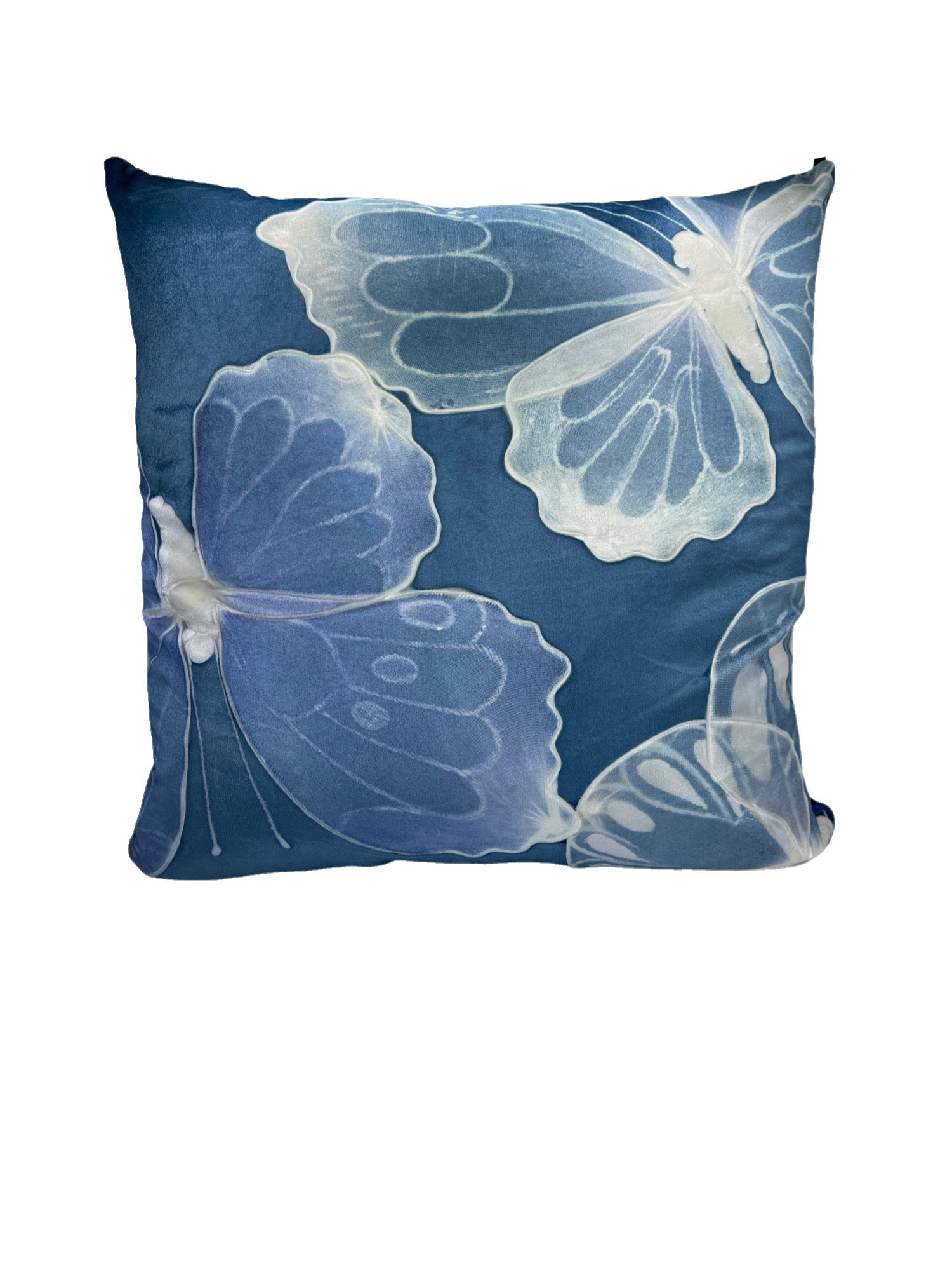 Monarch Twilight on Ivoire Signature Velvet Pillows