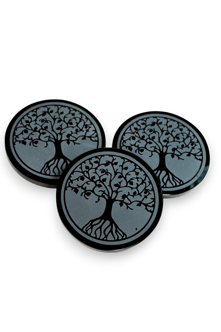 Pair of Tree of Life Coasters: Gift With Purchase