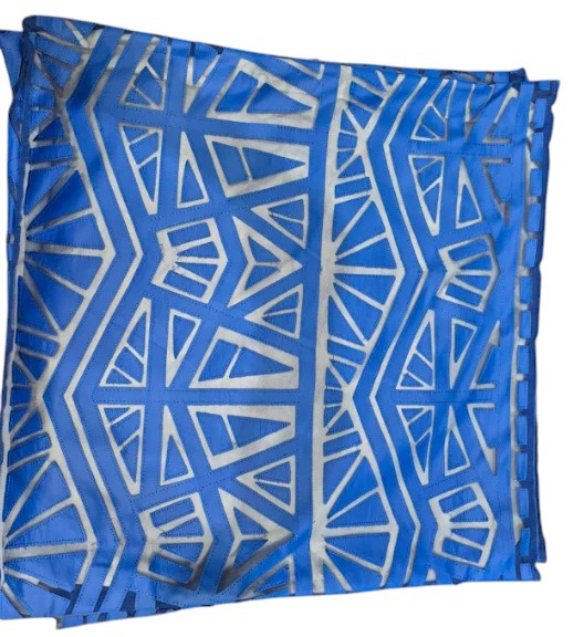 Trance Blue 24x24 Pillow Cover Only 1960