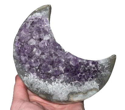 Druzy Moon Amethyst Crystal