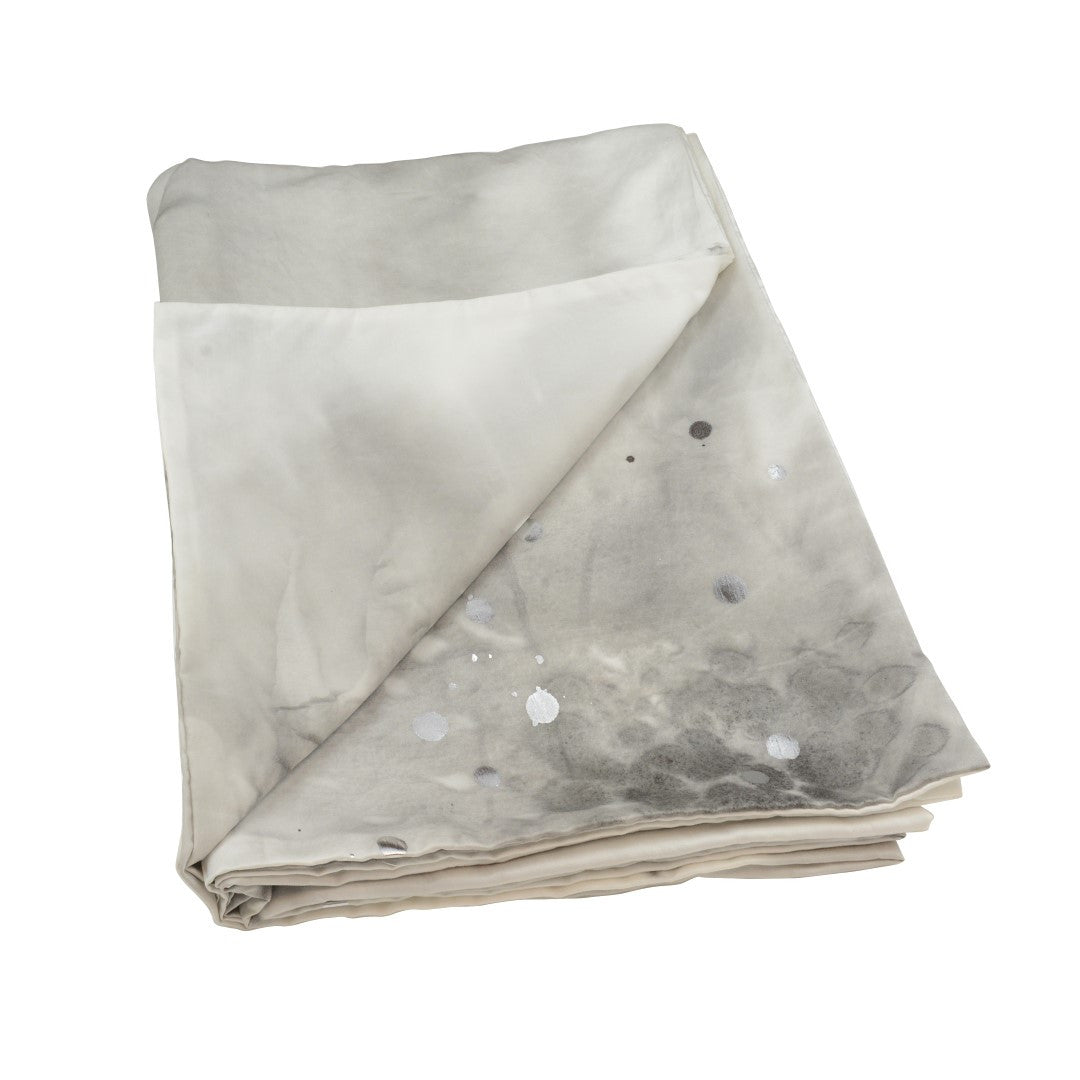 Stardust in Charcoal with Silver Metallic Detail