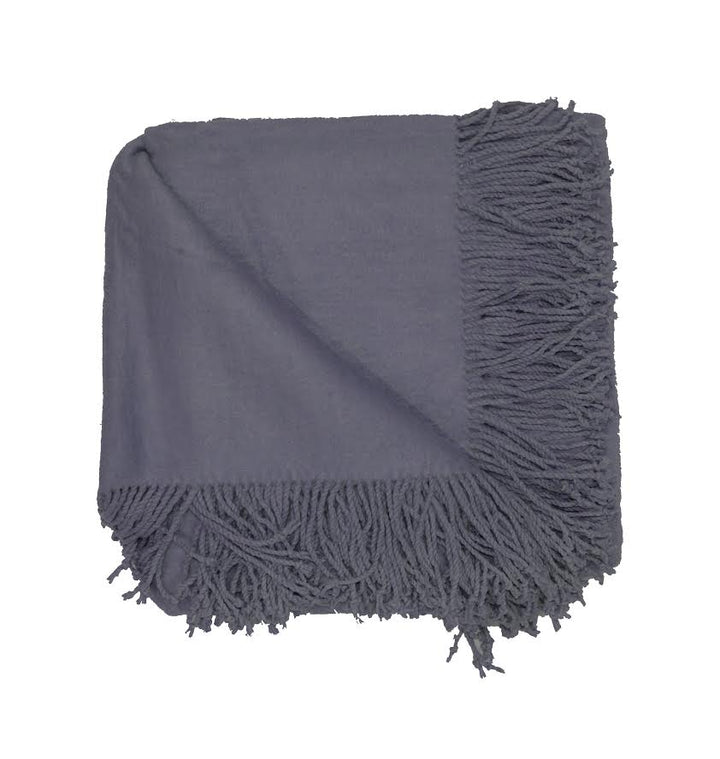 100% Silk Fleece Charcoal Throw: Gift with Purchase