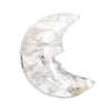 Clear Quartz Crescent Moon on Stand