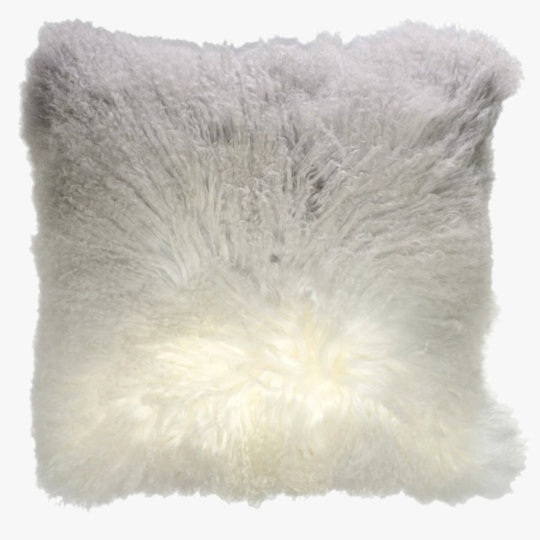 Ombre Smolder Mongolian Fur Pillows