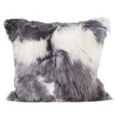 Suri Alpaca Mottled Grey / Ivory Pillow