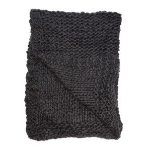 Chunky Knit Charcoal Throw: Buy One, We Donate One - Aviva Stanoff Design