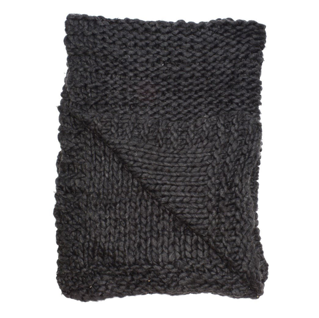 Chunky Knit Charcoal Throw Buy One We Donate One Aviva Stanoff