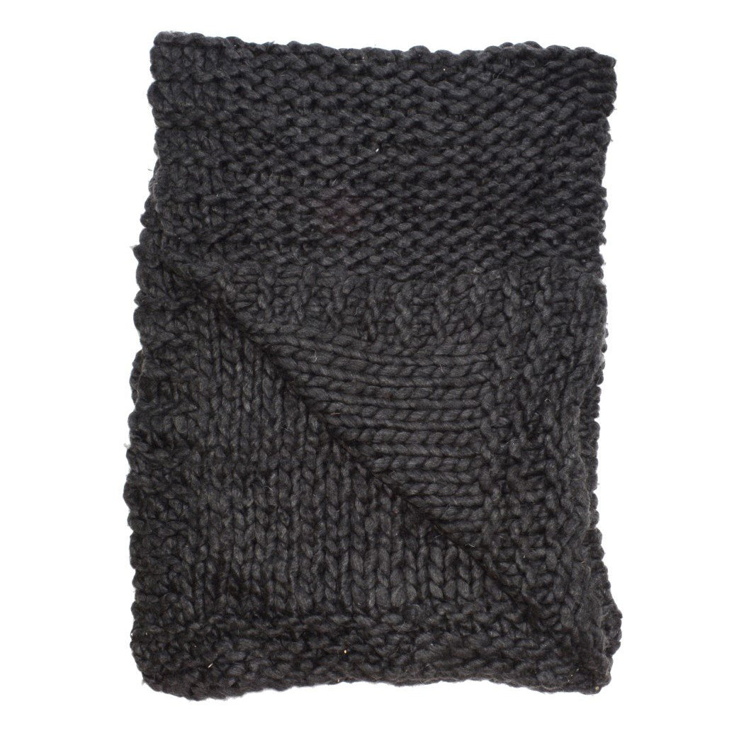 Chunky Knit Charcoal Throw: Buy One, We Donate One
