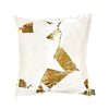 Gold Facet Silk Ivoire | Hand Dyed &amp; Hand Painted Collection | Pillow