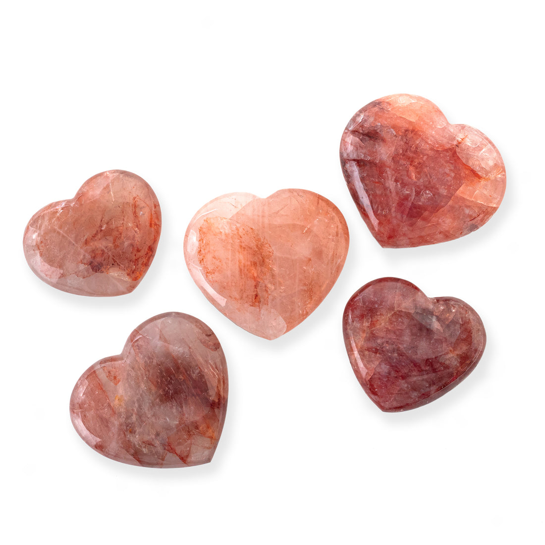 Fire Quartz Heart (Hematite)