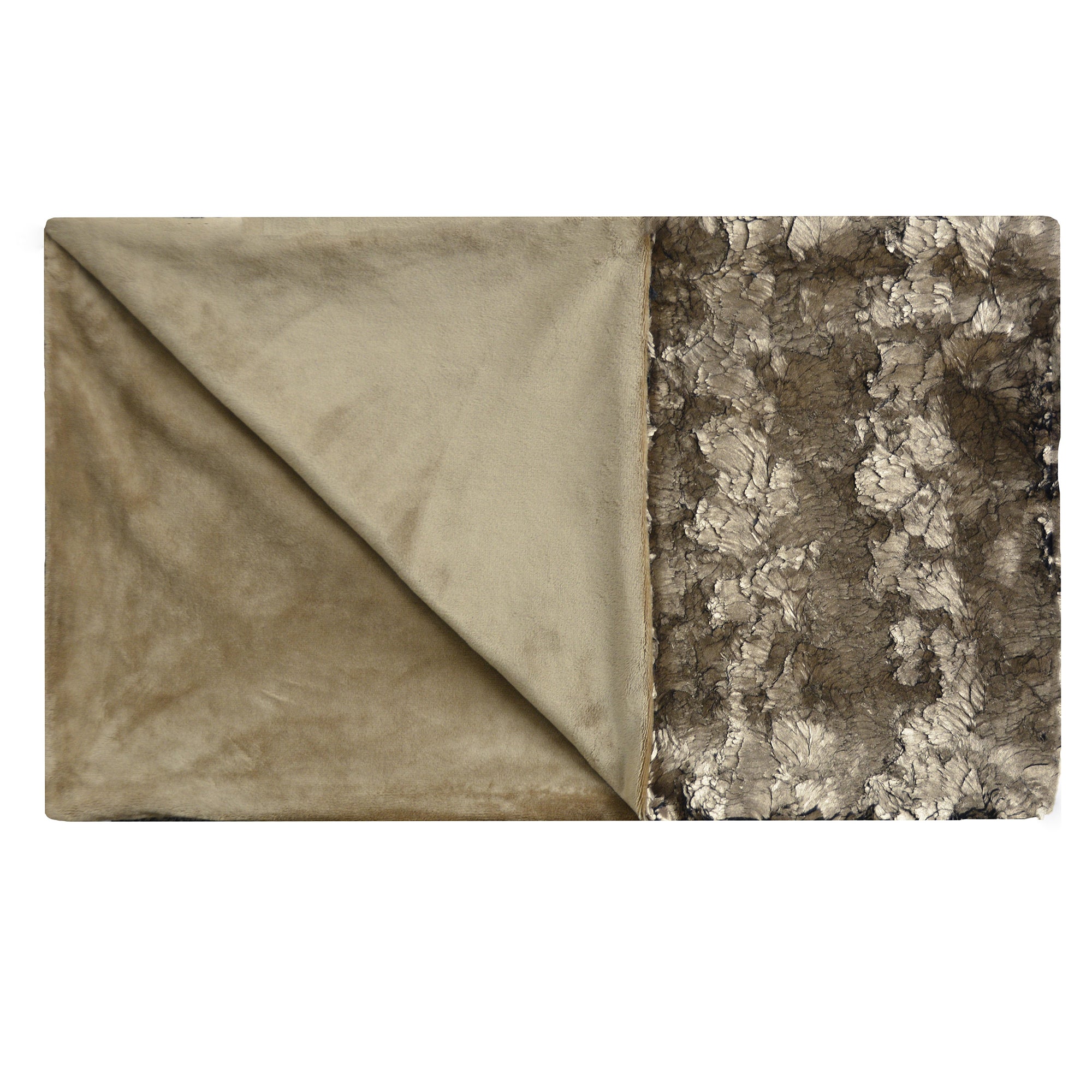 Bronze Frost Faux Fur Throw