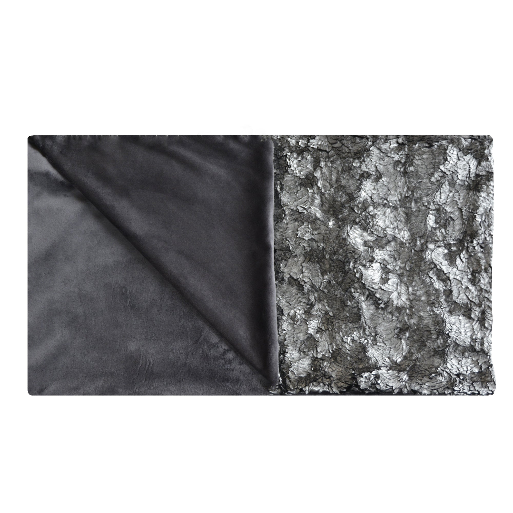 Pyrite Frost Faux Fur Throw