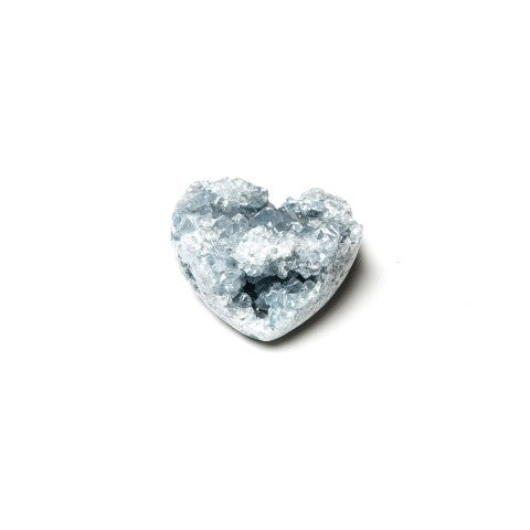 Celestite Crystal Hearts