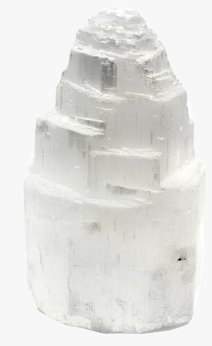 Selenite Step Lamp