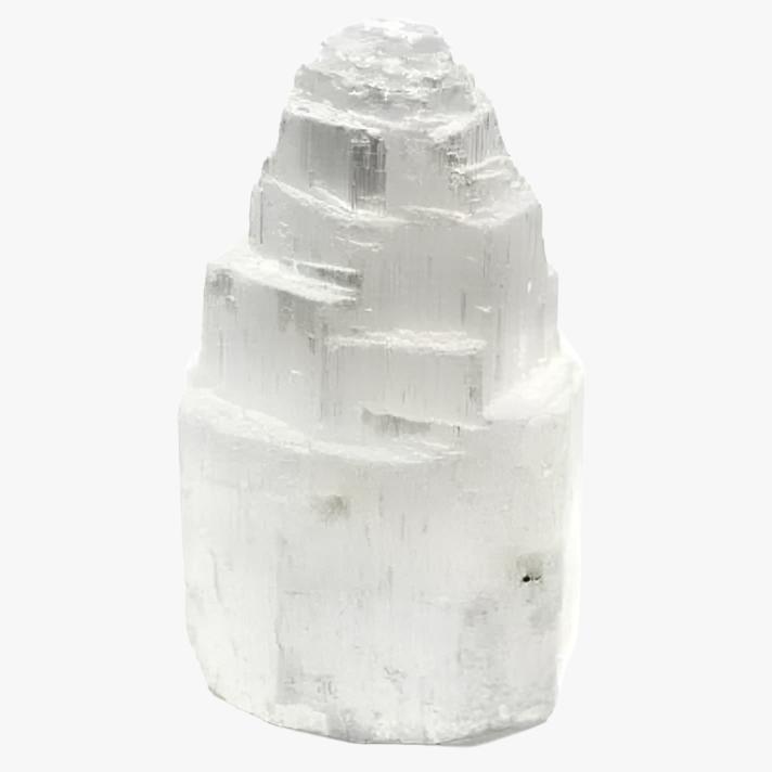 Selenite Crystal Step Tower Lamp