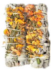 6&quot; Sage with Orange Flowers Set