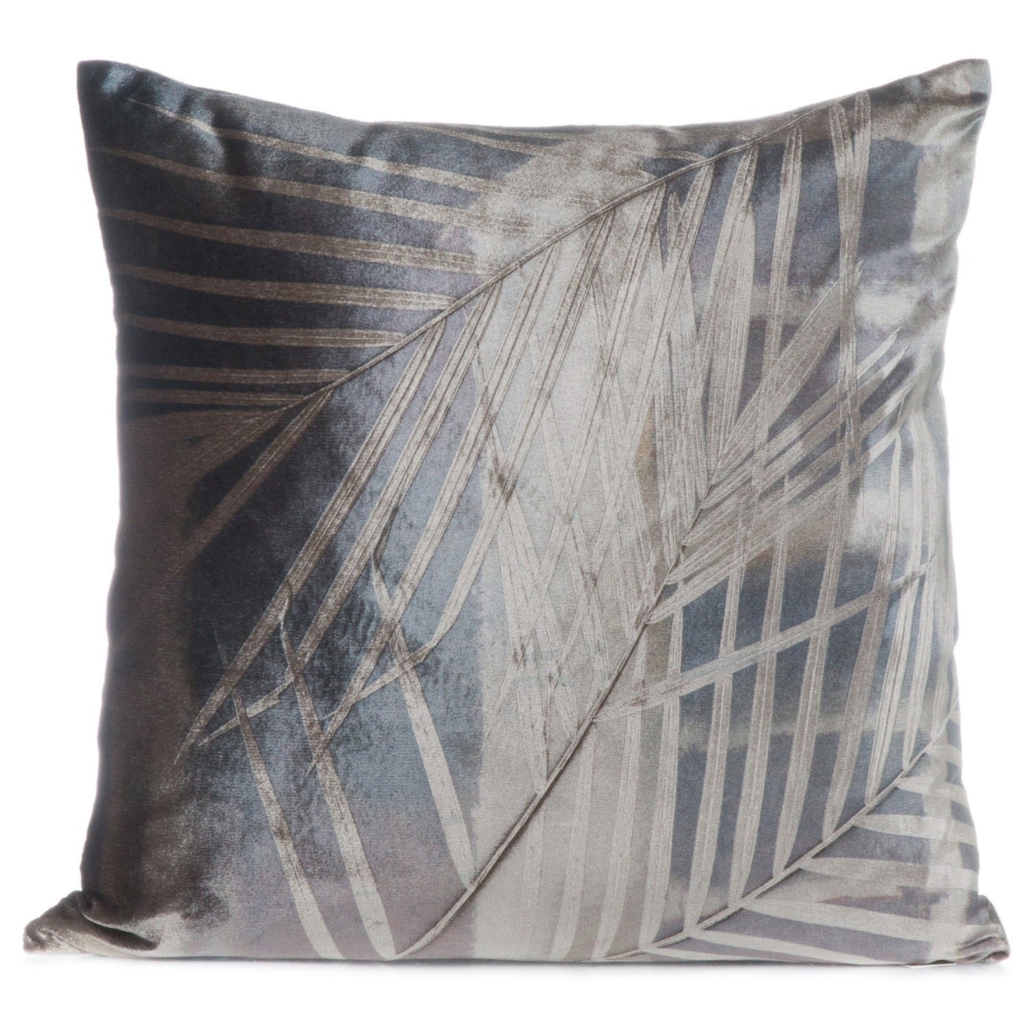Palm Block on Cobble | Signature Velvet Collection | Pillow