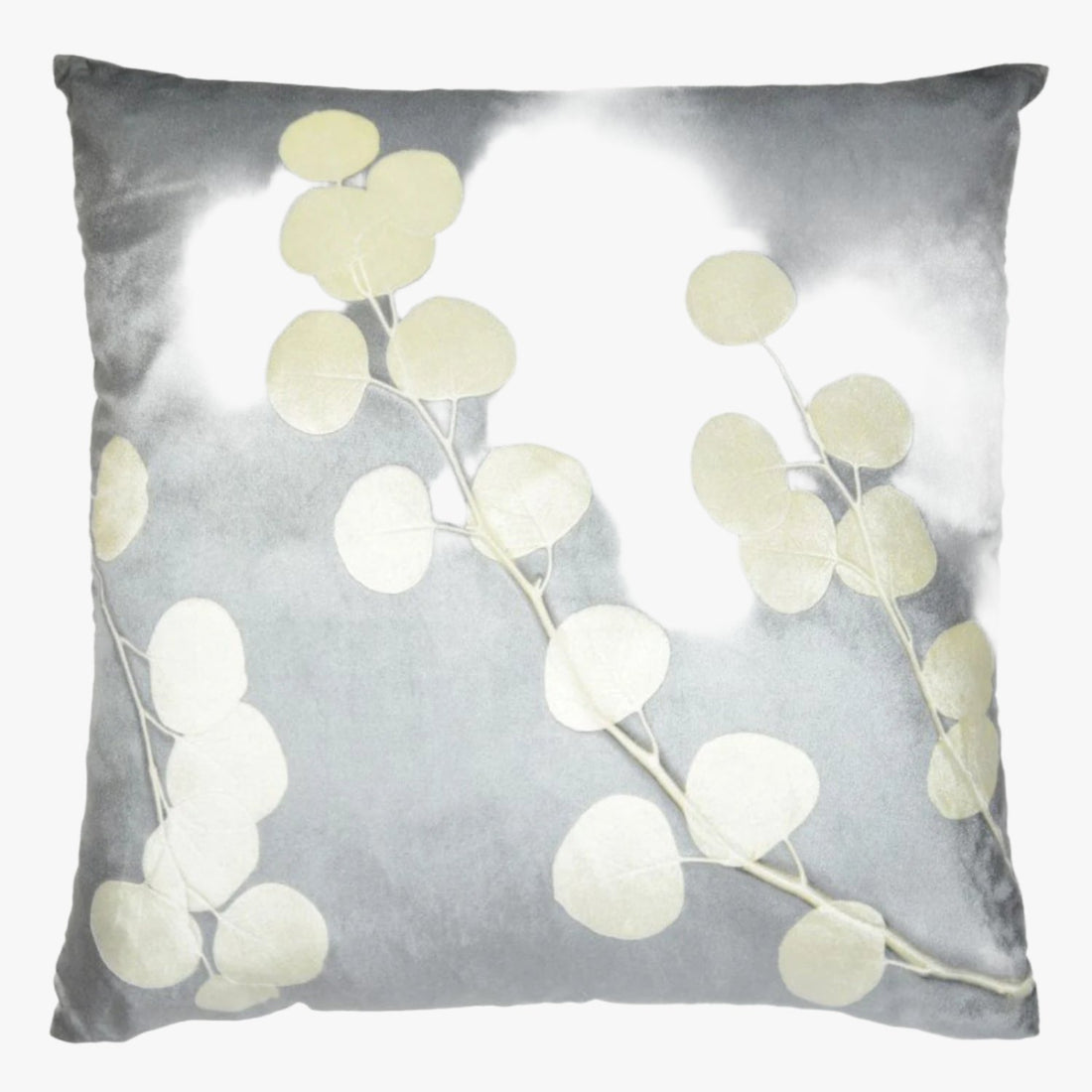 Eucalyptus Smolder on Ivoire Signature Velvet Pillows