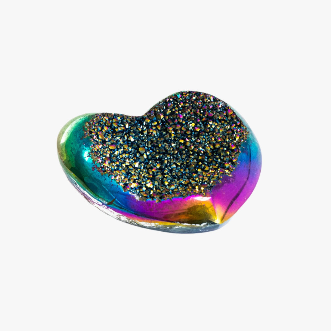 Aura Quartz Heart Rainbow