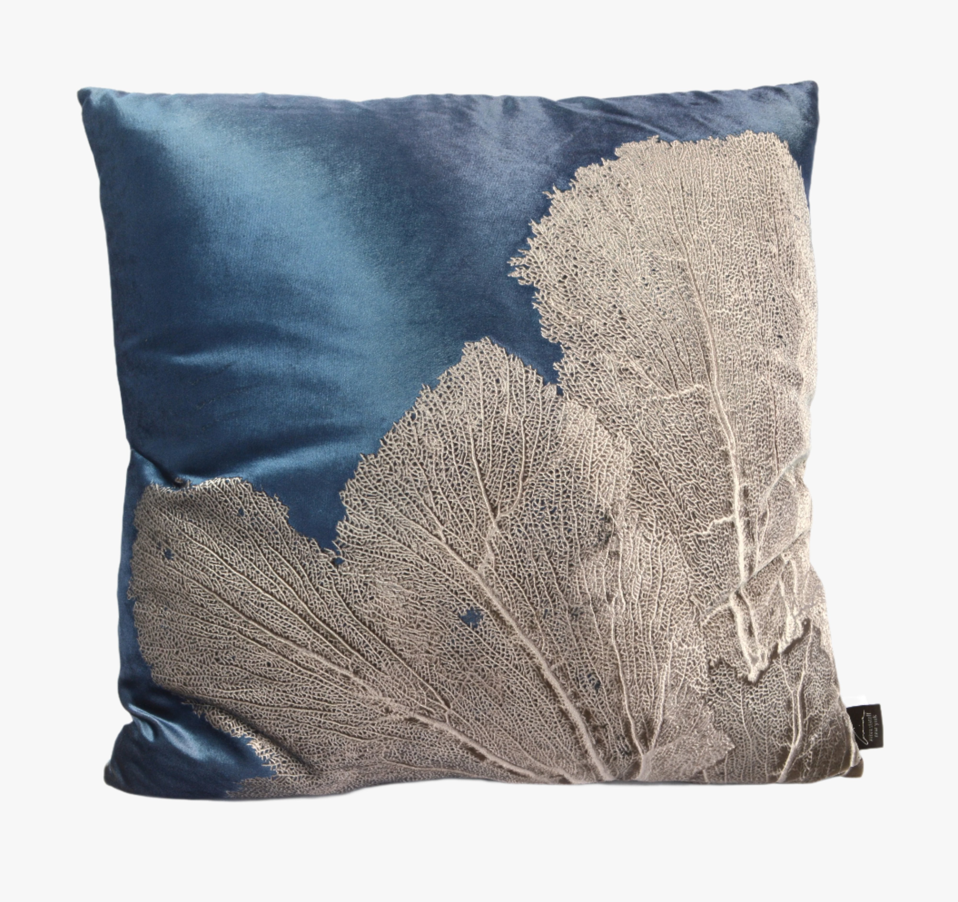 Sea Fan Twilight on Cobble  Signature Velvet Pillows