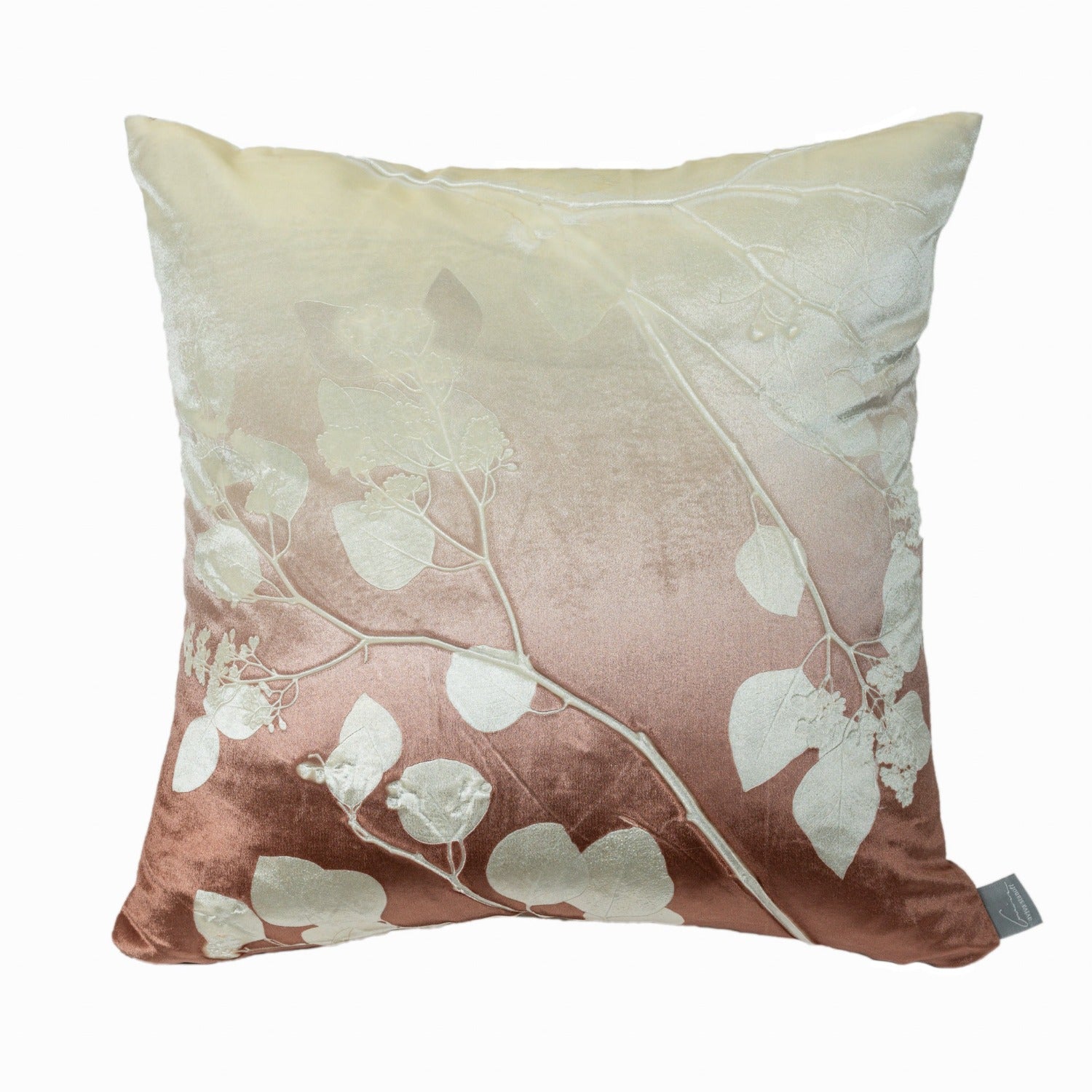Seeded Eucalyptus Ombre on Fuji | Signature Velvet Collection | Pillow