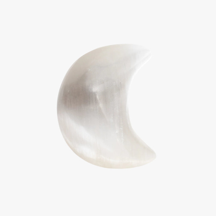 Selenite Puffy Moon