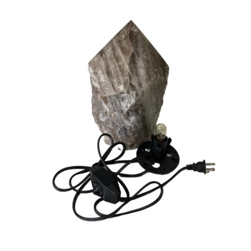 Smoky Quartz Point Lamp