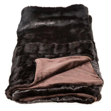 Chocolate Mink Faux Fur Throw: Buy One, We Donate One