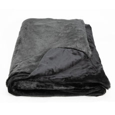 Luxe Beaver Black Faux Fur Throw: Buy One, We Donate One