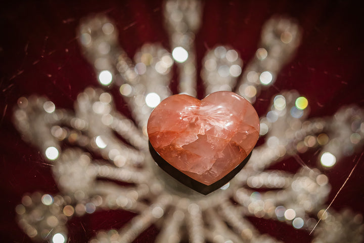 Fire Quartz Heart (Hematite)