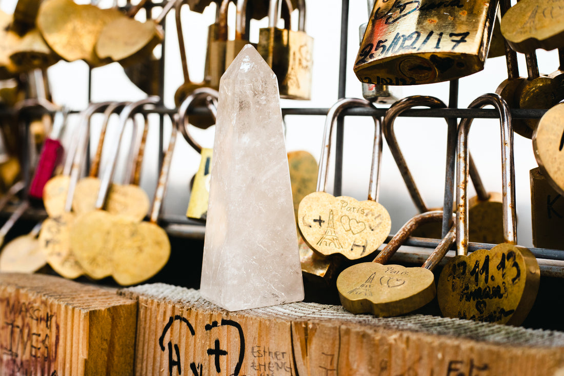 Clear Quartz Obelisk Tower