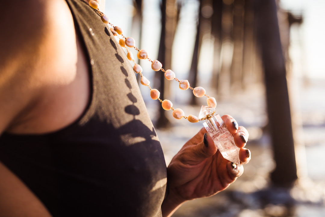 Amethyst Bottle Necklace - Aviva Stanoff Design