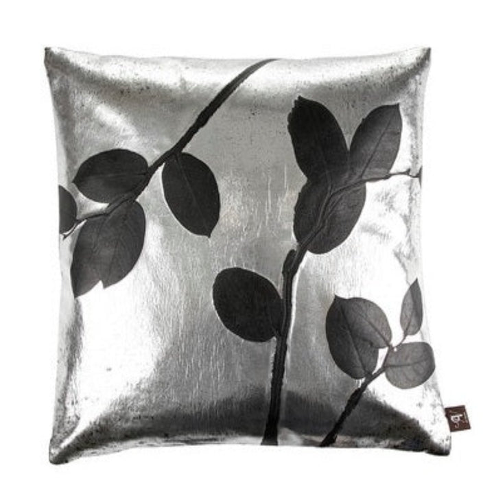 Lemon Leaf Silver Rockstar Pillow