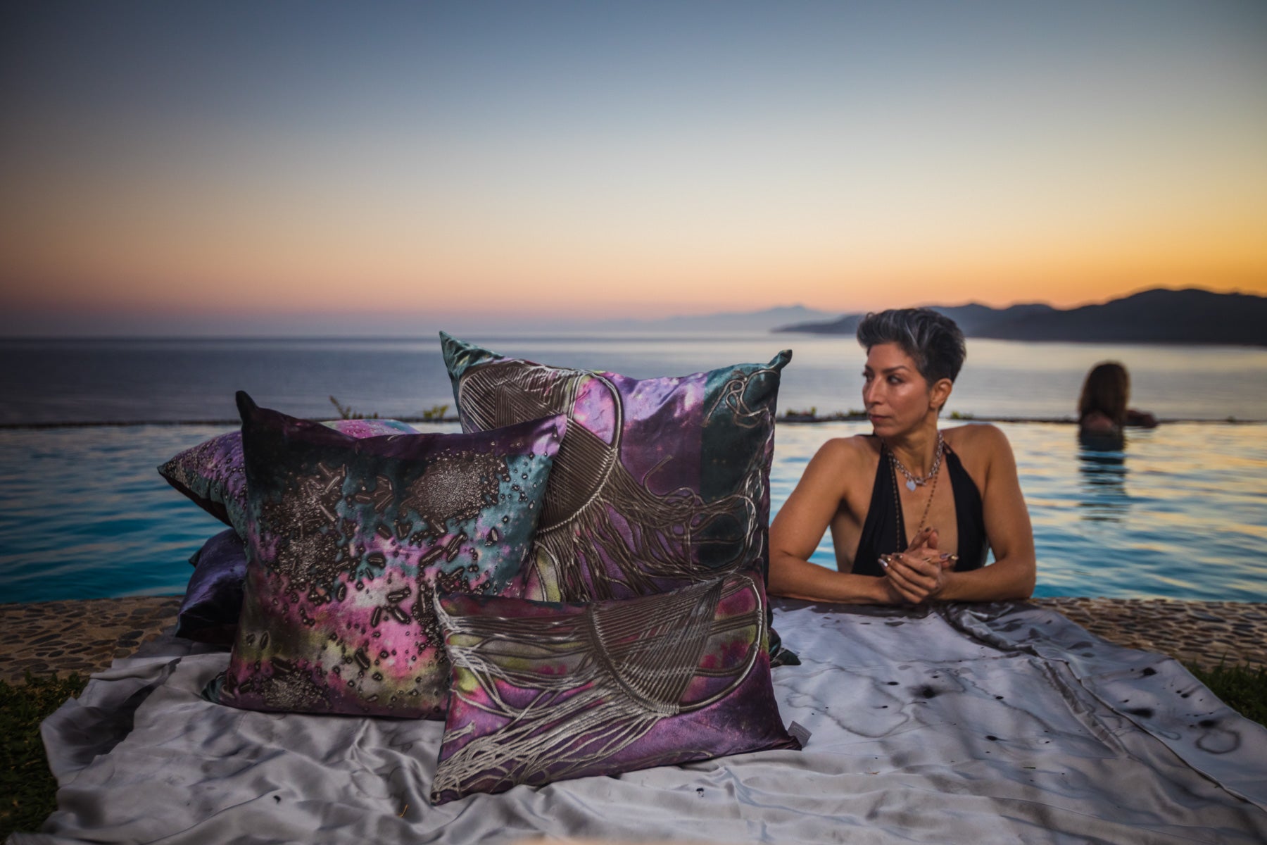 Dream Catcher Phoenix Night Solana Signature Velvet Pillows