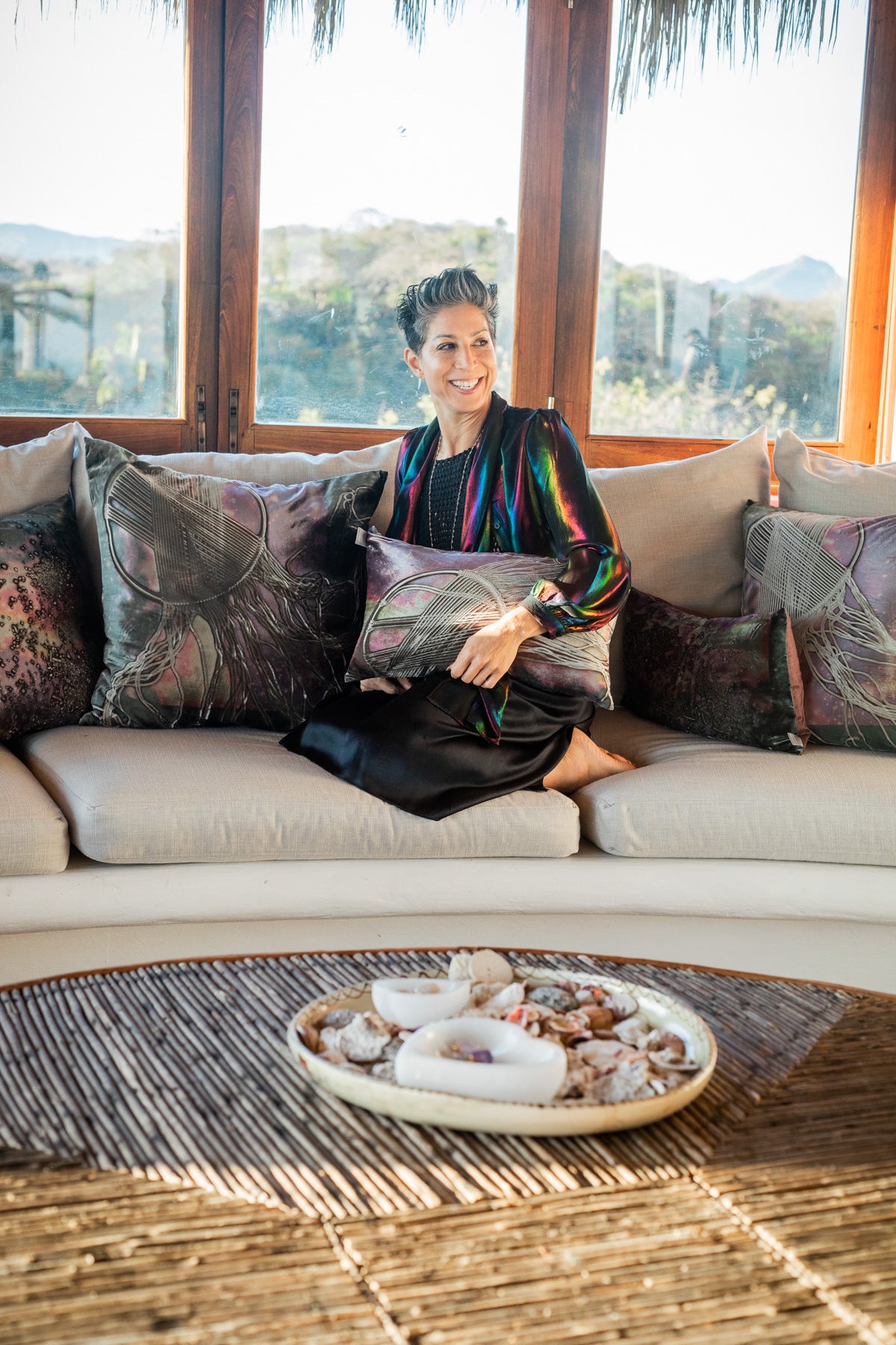 Dream Catcher Phoenix Night Solana Signature Velvet Pillows